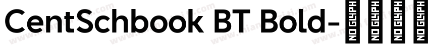 CentSchbook BT Bold字体转换